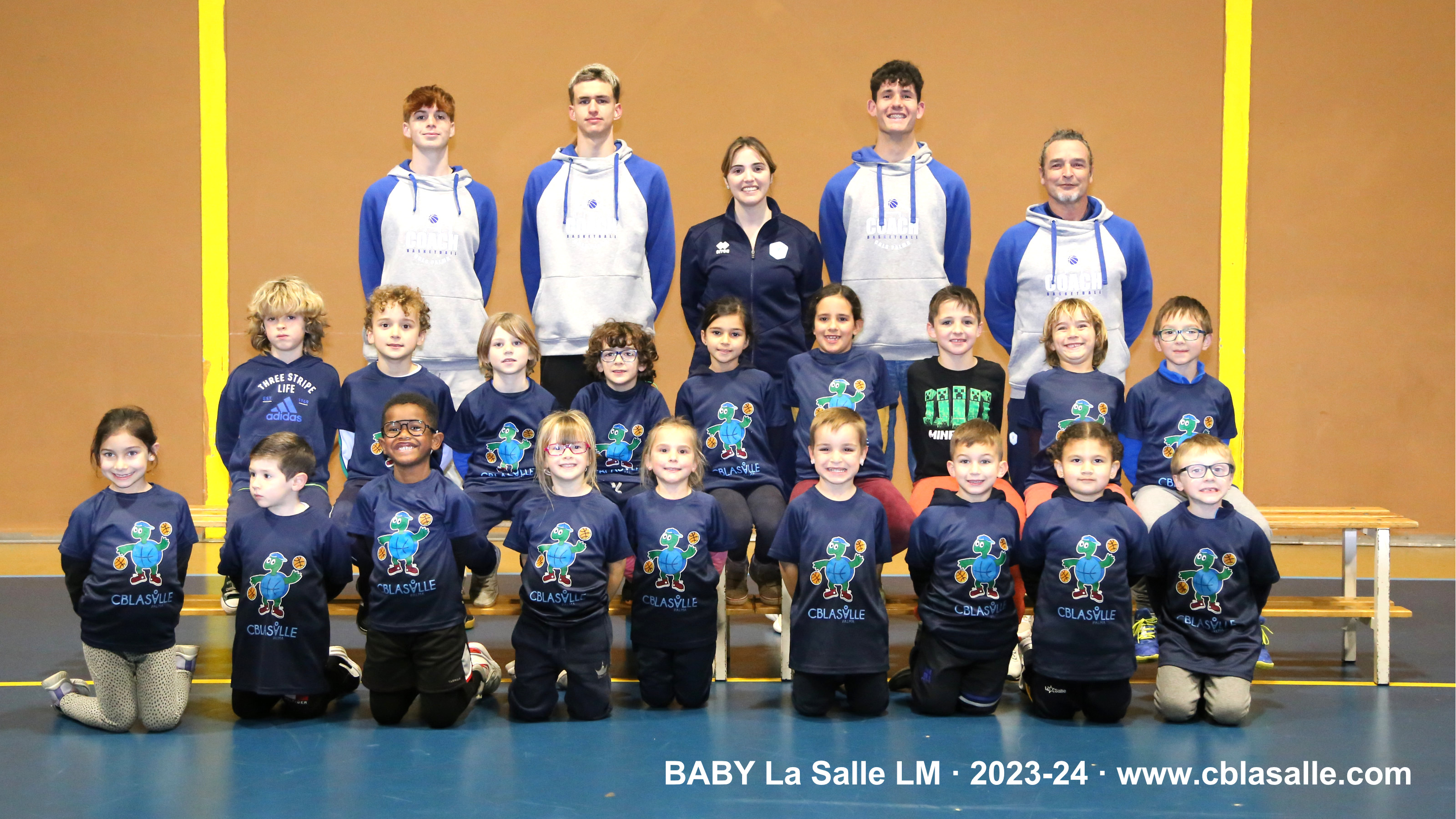 Escuela de baloncesto baby e iniciación, grupo de lunes y miércoles